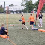 Children had the opportunity to participate in a variety of American football-related activities and games