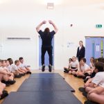 School welcomes gymnast Dan Purvis