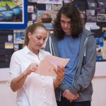 Jack Arthur from All Saints Kirkby celebrates with his mum