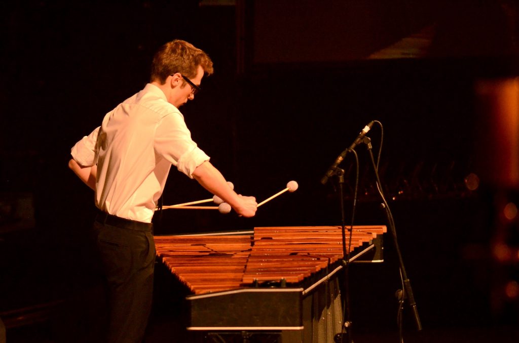 Marimba player Andrew Woolcock is one of five percussion finalists for the BBC Young Musician 2016