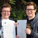 Identical twins Naomh and India Hannon from St Mary’s College, Crosby, are both off to University of London