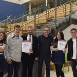 A happy group from Knowsley Community College