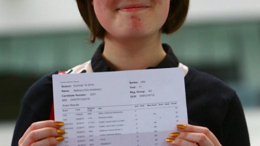 Bethany Anderson got incredible results including an A in Maths A Level!