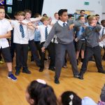 The haka was an energetic ending to a great day