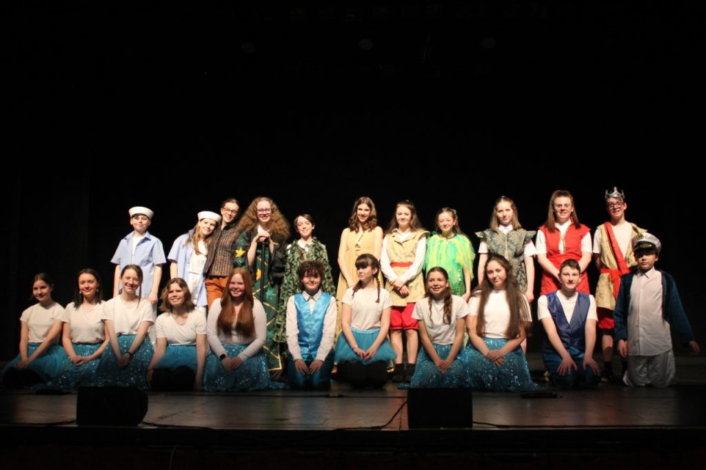 The Rainford High cast on stage