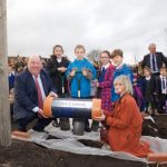 Joe Anderson and ex-teacher Eve Piper buried a time capsule