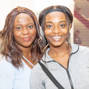 Olamide from The Academy of St Nicholas with her mum