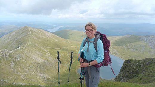 Hannah Furborough, DofE Young Leader Volunteering on an Expedition in the Lake District.
