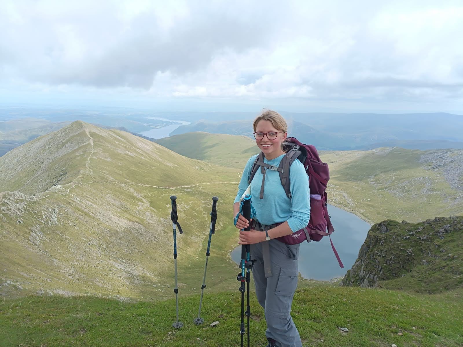 Hannah Furborough, DofE Young Leader Volunteering on an Expedition in the Lake District.