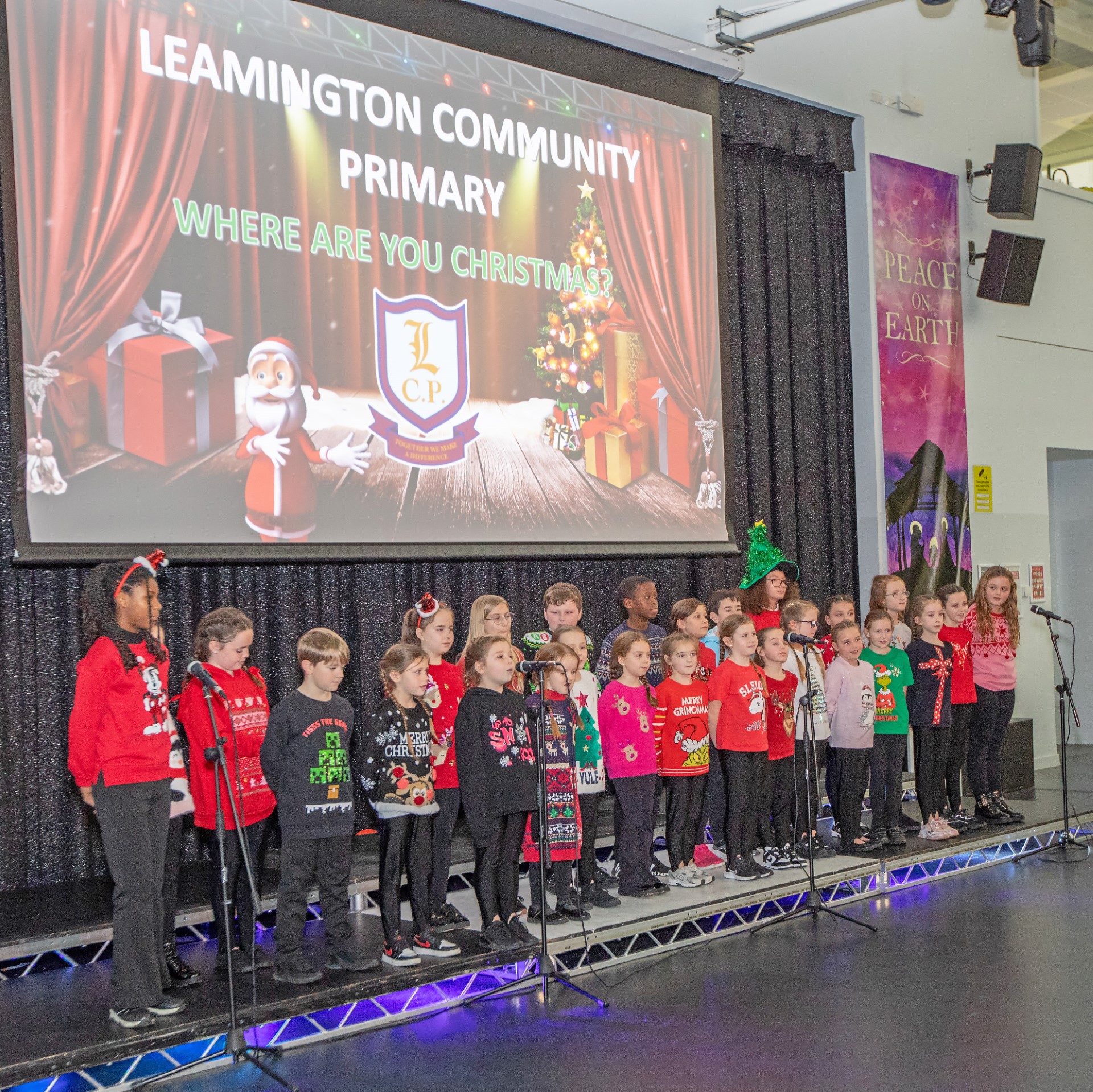 Leamington Community Primary sang Where Are You Christmas