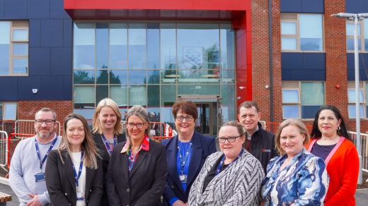 LLT, DHS and Kier staff celebrate building handover