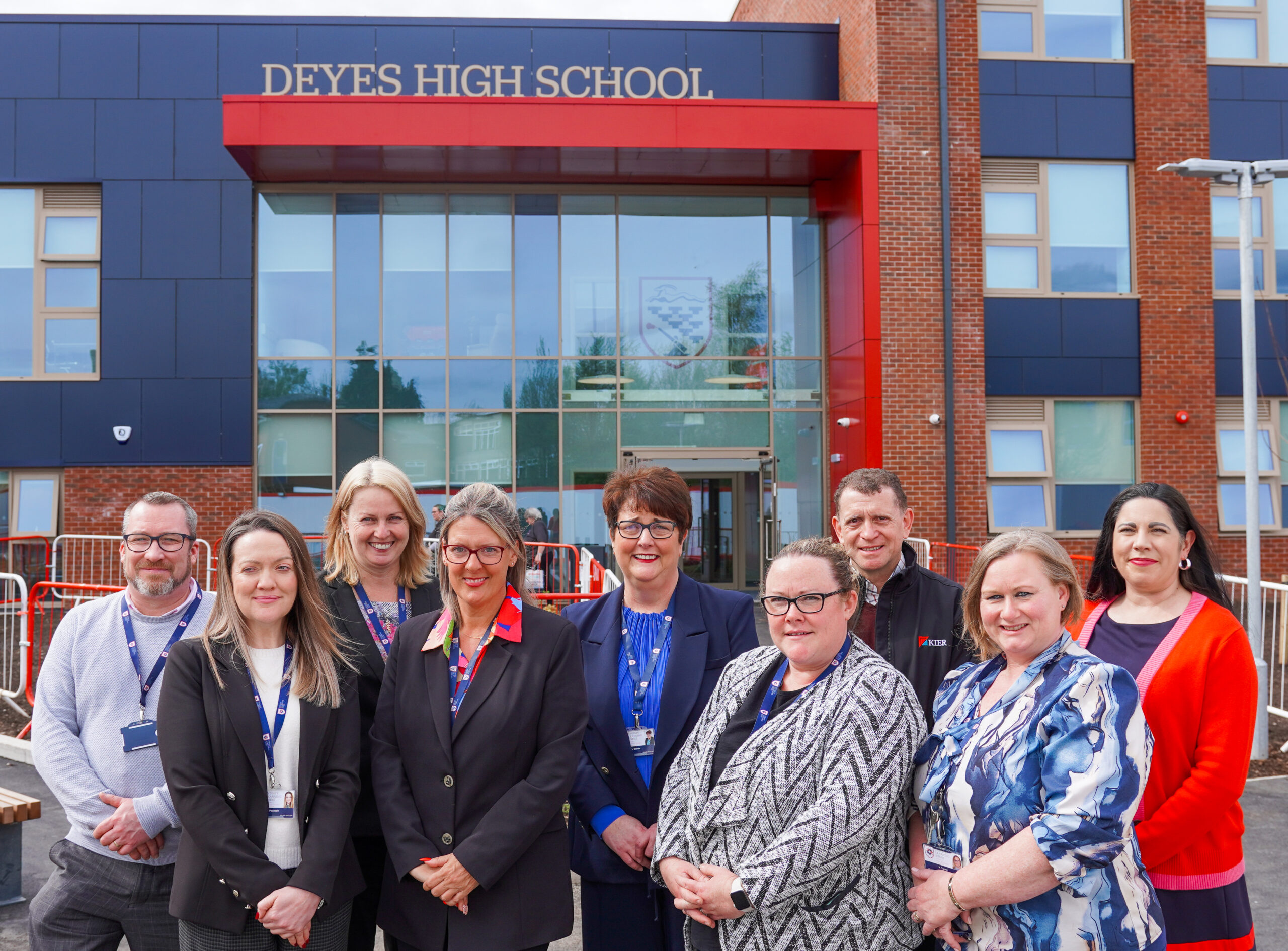 LLT, DHS and Kier staff celebrate building handover