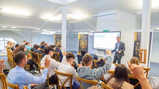 Students particpate in an interactive session