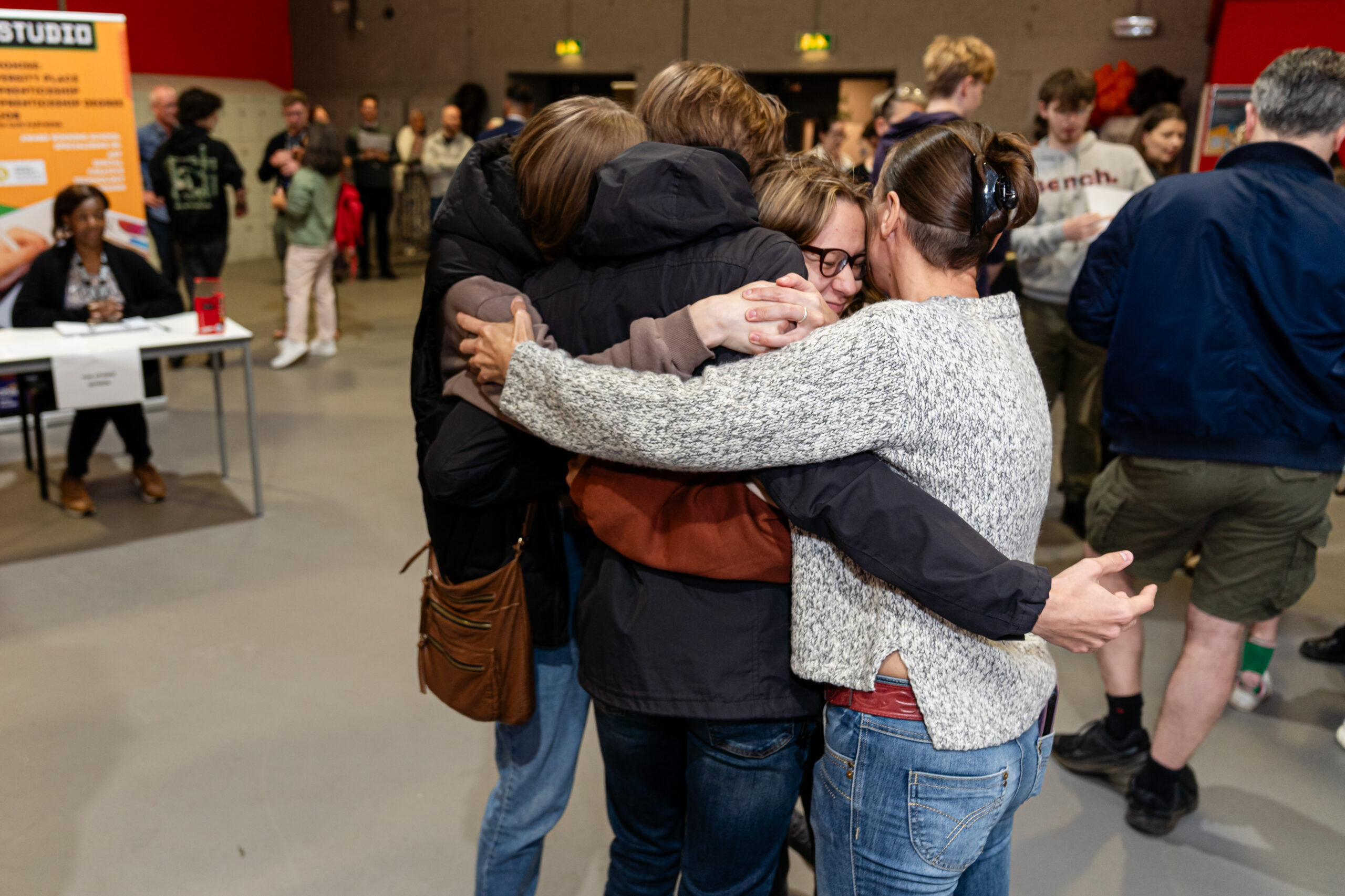 UTC and The Studio A-level results day: A very happy group hug