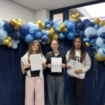 Minnie Wood, Amaia McChrystal and Paradise Roberts from St Mary's Catholic College, Wallasey