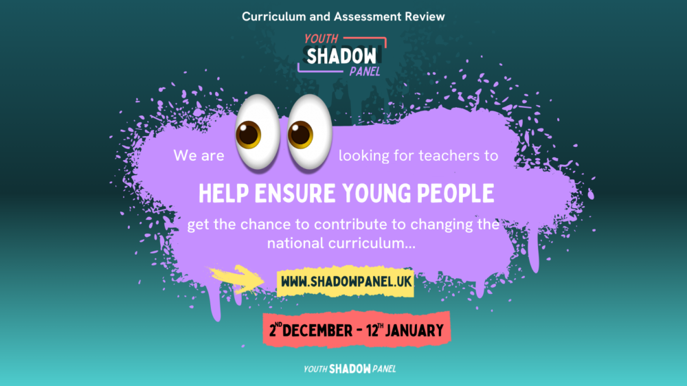 Calling all teachers and youth workers: help young people to have their ...