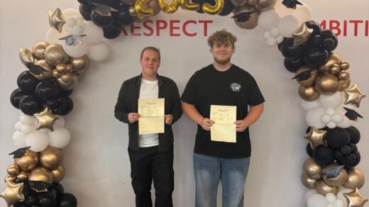 All Saints Sixth Form College students L-R Klaudiusz Dzedzyk and Pawel Karpacz
