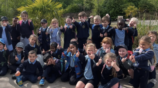Pupils at St Bernard's