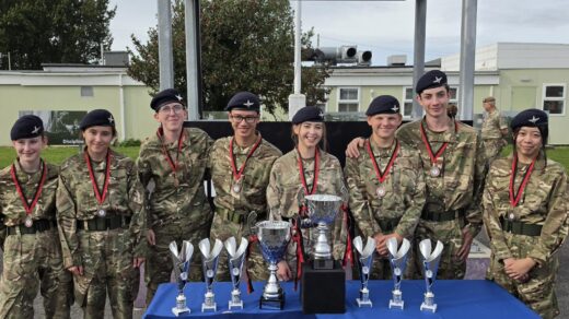 St Mary's College in Crosby has won the first-ever cup competition for Ministry of Defence sponsored cadet units on Merseyside.